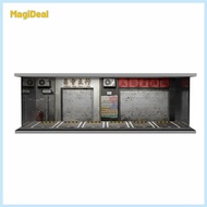 Stackable Car Display Case Acrylic Lighted Garage Model Transparent Box for 1 64 Diecast Car Collect