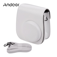 Andoer Bao Đựng Máy Ảnh Tức Thì Di Động Bao Da PU Có Dây Đeo Vai Tương Thích Với Fujifilm Fuji Insta