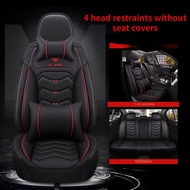 Perdana Axia Bezza Myvi Viva V6 Vios 2011-2018 Hilux Inspira Half Leather Car Seat Cover 5-seater Universal Car Seat Cover Waterproof And Breathable All Seasons 4