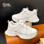 SJMALL Korean Rubber Shoes Athletic Run Footwear Closed Casual Trainers Sports for Girl Women Shoes 
