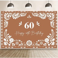 Mexican Happy 60th Birthday Photography Backdrop Mexican Theme 60th Birthday Photography Background,