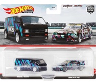 Hobby Store xe mô hình Hot Wheels Premium Pack 2 HKS Nissan Skyline GT-R R33 - MBK Van (Hàng độc quy