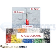 Wire Ferrule Terminal Connector SS-E0508 0.5mm2 22AWG Wire (100units)