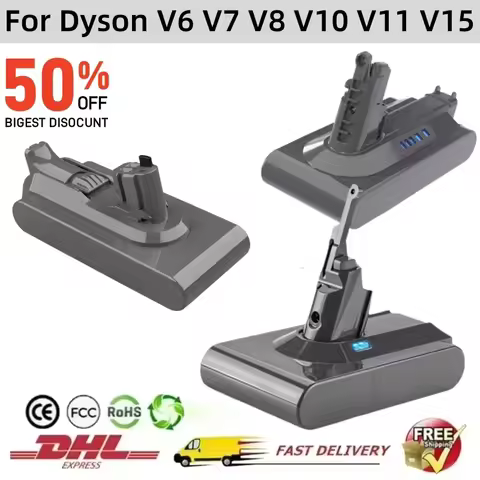 Vacuum Cleaner rechargeable Battery for Dyson V6 V7 V8 V10 V11 V12 V15 Type-A Type-B Series SV07 SV0