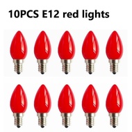 LED Altar Light Bulb Red 10PCS E12 E14 Mini Candle Holder Lamp Praying Bulbs