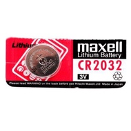 Original Maxell CR2032 3V Lithium Coin Cell Battery x 1pcs (Made in Japan)