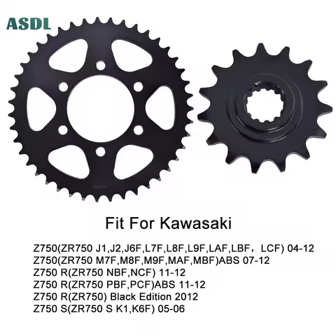 520 43T 15T Motorcycle Front and Rear Sprockets for Kawasaki Z750 ZR750 J1 J2 J6F L7F-L9F LAF-LCF 04