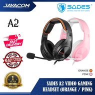 Sades A2 Video Gaming Headset (Orange / Pink)