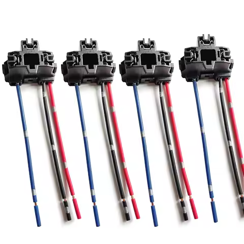 4Pcs Original H4 Socket Connector Female Plug 9003 HB2 Base Adapter For Car Headlight Bulbs