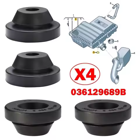 4pcs Air Filter Housing Cover Mounts Rubber Bumper Socket Fits For VW Golf Mk4 Mk5 Mk6 T6 Audi A1 A3