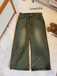 Buggy jeans กางเกงยีนส์ขากระบอกใหญ่พิเศษ งายป้าย Lindaa plus+ (รุ่นนี้ไม่ต้องเผื่อไซส์)