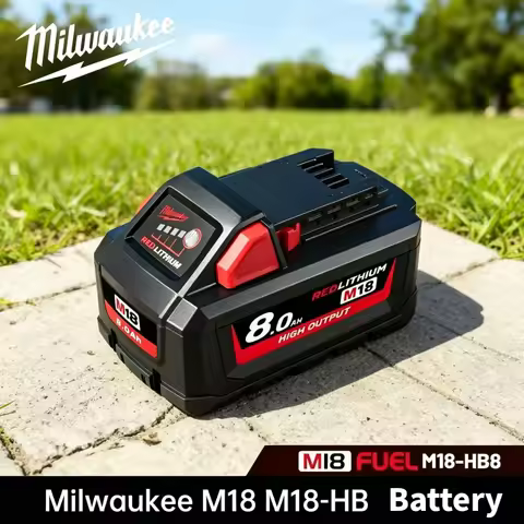 New M18 Milwaukee Rechargeable Battery, M18B6 5.0Ah 6.0Ah 8.0Ah 12Ah, Milwaukee 48-11-1860 48-11-185