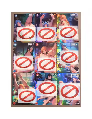 DIY OPCG One Piece Girls Flash Cards 9PCS 63*88mm