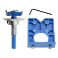 HL 35mm Concealed Hinge Jig Kit Forstner Drill Guide Suitable for Cabinet Cupboard Door Window Furni