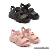 Ori skechers D'lites 2.0 FOAMIES Black Pink sandals 111061/BBK