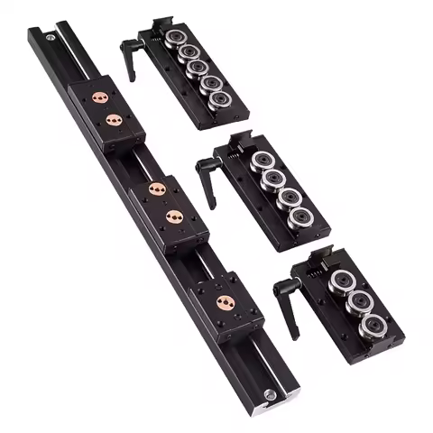 Built-in dual-axis linear guide 32mm SGR10E Roller slide 1 set 1 SGB10E block and 1 SGR10E guide 3D 