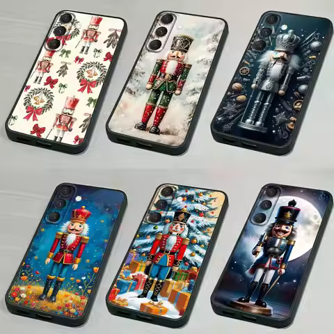 N-NutcrackerS C-Christmas Phone Case For Samsung S 25,24,23,22,30,21,10,9,Ultra,Plus,Lite,FE,4,5G Bl