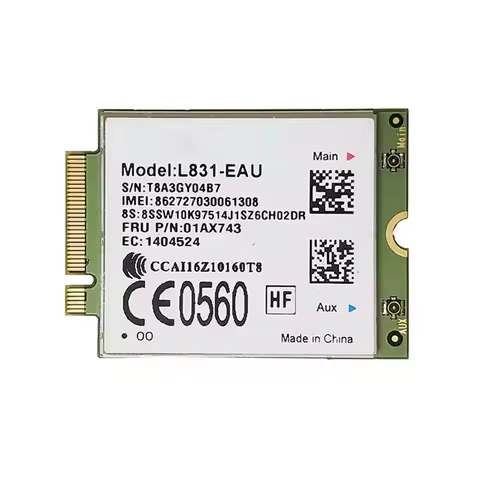 L831-EAU XMM7161 4G Cat4 M.2 WWAN Card LTE Module For X270 T470 L470 L570 T570 P51S MIIX-510-12IKB L