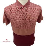 Montagut Jacquard Men’s Double Mercerized Cotton Short Sleeve Polo T-Shirt 100% Brand New Authentic