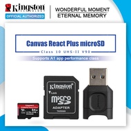 Kingston Canvas React Plus Micro SD Card Memory Card Class10 carte sd memoria 128GB 64GB 256GB TF Fl