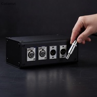 [coconut] 3-Pin XLR Panel Mount Connector Kit 4Pcs 2 Male 2 Female Jas for Recording Studio Micropho