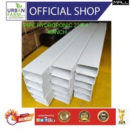 💥[NEW PRODUCT]🔥 Hydroponic Pipe / Fertigasi Hidroponik / Aquaponics / PVC Rectangular Pipe 4x2 INCH 