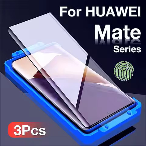 3Pcs For HUAWEI Mate 60 Pro Plus 50 40 30 20 Pro Rs Screen Protector Protective Easy Tool Kit ,Not T