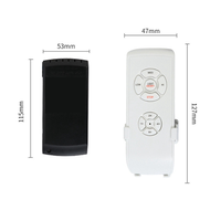 【Qiug Mall】-Ceiling Fan Remote Control Kit Black-White Universal Small Size Ceiling Fans Light Remot