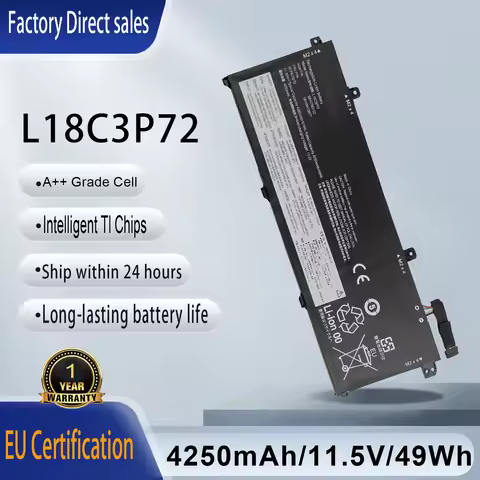 L18C3P72 L18L3P73 L18M3P74 L18M3P73 Laptop Battery For Lenovo ThinkPad T14 Gen1/Gen2 T490/T495/P14s 