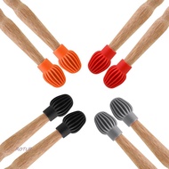 ROTUR Drum Stick Practice Tip 2/4Pcs Drumstick Practice Tips Rubber Damper Mute Silicone Silicone Dr