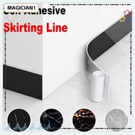 MAGICIAN1 Skirting Line, Self Adhesive Windowsill Floor Tile Sticker, Home Decor Waterproof Living Room PVC Waist Line