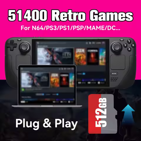 Batocera 39 Game Card For SteamDeck/Win Handheld Console 512G TF Card With 51400 Retro Games For PSP