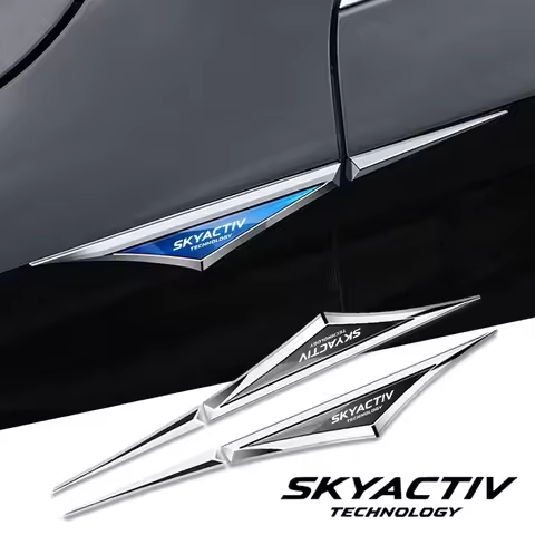 2pcs 3d alloy car stickers car accsesories accessory for Mazda skyactive 2 3 5 6 8 cx3 cx4 cx5 cx7 c