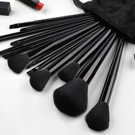 13Pcs Black Portable Makeup Brush Set For Blush, Makeup Brushes Set,Eyeshadow Cosmetic Brush Set Blu