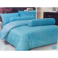 ชุดผ้าปูที่นอน 6ฟุต 5ชิ้น รัดมุม ผ้าปูที่นอน AI ZHUO ชุดผ้าปูที่นอนสีพื้นคุณภาพดี ทอเต็มผืน ไร้รอยต่