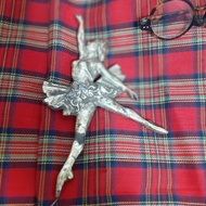 演藝人,金屬Vintage Metal Ballerina Figurine about 10"/25 cm
