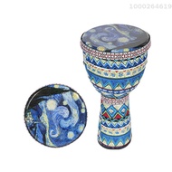 [ammoon]กลอง Djembe กลองตีด้วยมือแอฟริกัน8นิ้วเครื่องกระทบเบาสำหรับเด็กปฐมวัยโอคาริน่าของขวัญ