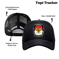 Topi KPU PPS Bawaslu Topi Pria Topi Trucker Topi Jaring Topi Logo KPU