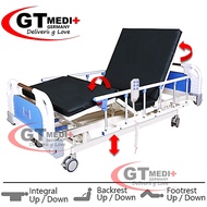 ELT3F GT MEDIT GERMANY Remote Control Double Crank Turn Medical Electric Hospital Nursing Bed Mattress Tilam Katil