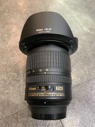 98% Nikon AF-S DX 10-24mm f3.5-4.5G 10-24