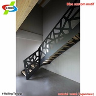 railing tangga laser cutting minimalis modern