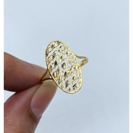 ️18K SAUDI GOLD PAWNABLE RING LADIES CR9