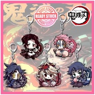 Demon Slayer Azaka Douma Gantungan Kunci Akrilik Comel Anime Acrylic Keychain