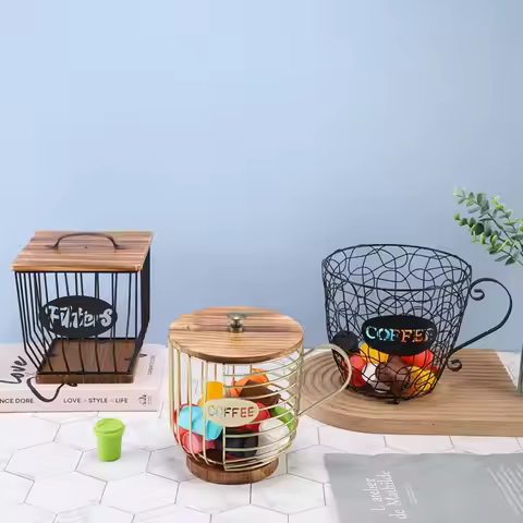 Large Capacity Coffee Pod Holder Irregular Shape Storage Cup Coffee Capsule Holder Home Decoration C