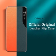 For Samsung Galaxy A17 A07 Case Flip Cover Stand Leather Window View for Samsung Galaxy A07 A17 Phon