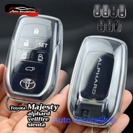 Toyota smart key case suitable For Toyota Majesty Alphard Vellfire Sienta key cover Toyota FORTUNER 