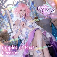 -JINN HONKAI STAR RAIL Cyrene Cosplay Pink Dress with Accessories