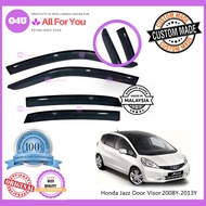 💥OEM HONDA JAZZ 2008-2013 [ SMALL 3'' & MEDIUM 4''] DOOR VISOR- Smoke Black OEM with high quality - 