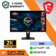 Flexi Tech MSI G274QPF-QD Gaming Monitor 27" WQHD 170Hz 2560x1440