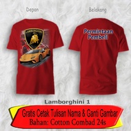 Lambor T-Shirt Free Text Print/Lambo Car T-Shirt Free Additional Print